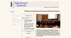 Desktop Screenshot of nwchorale.org